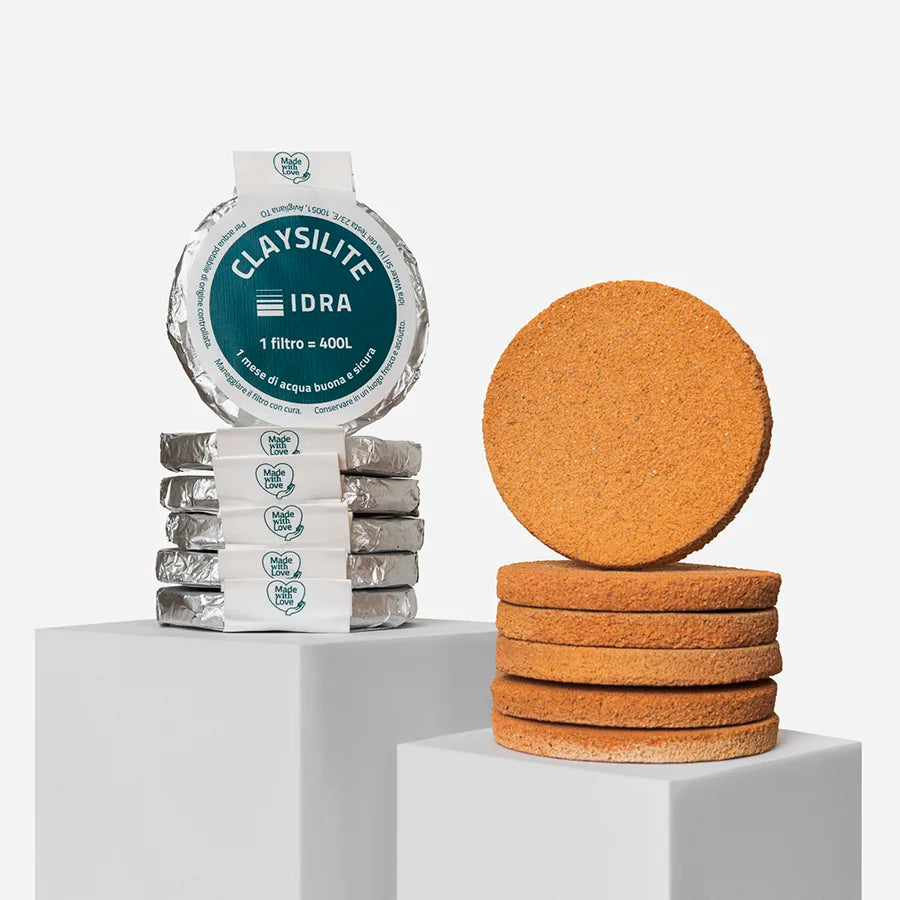 Filtri Claysilite - 100% senza plastica - IDRA Living - IDA Water