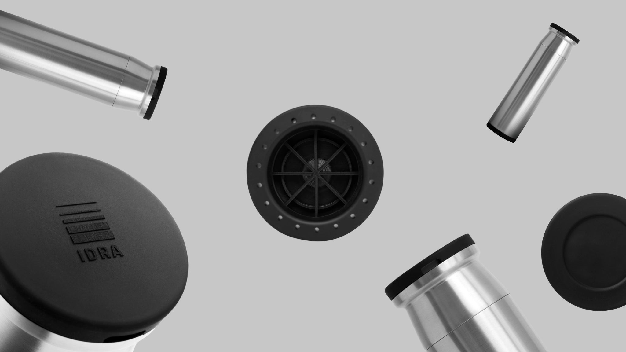 IDRA Living - Caraffa Filtrante in acciaio inox e silicone alimentare - IDRA Water