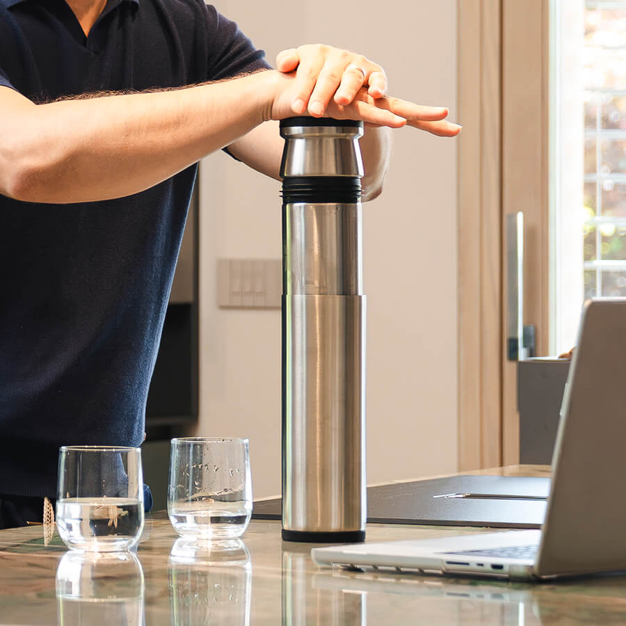 1,2 litri filtrati in meno di 30 secondi